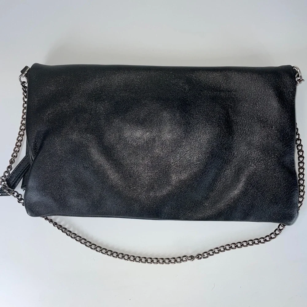 Mashad Leather Designer Black Clutch Purse